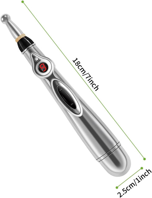 Acupuncture Pen, Electronic Acupuncture Pen Therapy, USB Rechargeable Energy Massage Tools, Suitable for Women & Men(5-in-1)