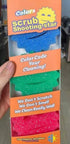 3 Count Scrub Shooting Star Multipurpose Dish Sponges, Scratch-Free for Kitchen, Bathroom, and More, BPA-Free Polymer