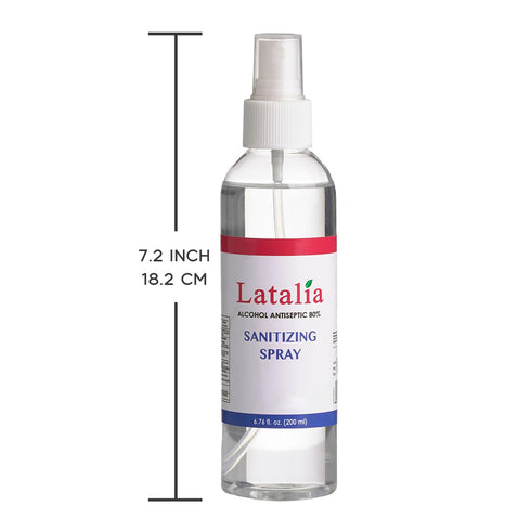 Pack 6 6.67 oz 80% Latalia Unscented Hand Sanitizer Spray Refill of | Fl with Alcohol Bulk Hand Sanitizer Travel Size
