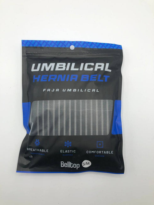 Umbilical Hernia Belt for Men and Women, Premium Compression Pad for Pain Relief and Prevention of Surgery (S/M)