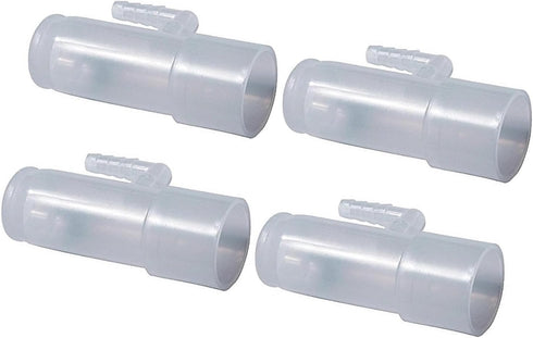 4 Pack Oxygen Adapter Enrichment Port Connector for CPAP Tubing Hose Model 1642