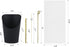Ocmoiy 14 oz (50 200 50 Charcuterie Cups with Sticks and Bags, Black Disposable Kraft Paper Appetizer Cups, Individual
