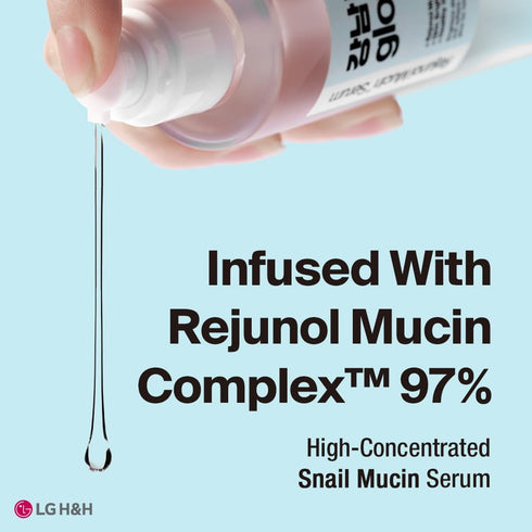 Rejunol Mucin Serum 3.3floz - 97% Snail Mucin Serum I Panthenol I Niacinamide Serum for Face I Korean Skin Care Product I Face Exfoliator I Face Moisturizer