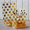 JHere 100 Pack Gold Polka Dot Candy Bags with 100Pcs Gold Metallic Twist