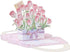 Zhuluck Pink 3D Mother'S Day Up Cards Anniversary Up Cards Gift For Birthday