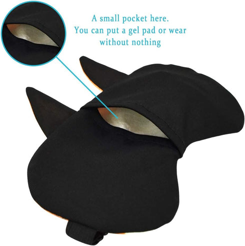HYCLES Sleep Mask for Kids - Cute Cartoon Animal Eye Cover, 3 Pcs Blindfold for Travel, Game, Nap, Night Sleeping