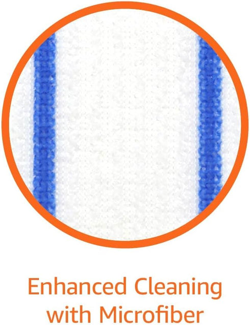 Amazon Basics Heavy Duty Dry Mop Pads, 30 Count, 11" x 5.9" for Efficient Cleaning