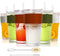 HYLEBOR 20 oz Ribbed Glass Tumblers with Lids and Glass Straws 6-Piece Glassware