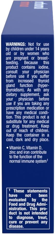 Orthomol Immun Vial - 7-Day Supply Immune Support Liquid Supplement with Vitamins A, B, C, D, E, Zinc, Iodine