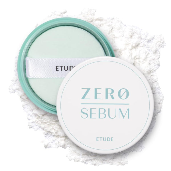ETUDE Zero Sebum Drying Powder 4g, Korean Lightweight Oil Control Loose Face Translucent Powder