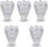 mookaitedecor Set of 5 Assorted Crystal Angel Figurines, 1.5 inch Mini Guardian Angel Statue for Home Decoration