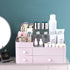 MIUOPUR Makeup Organizer for Vanity - Large Capacity Desk Organizer with Drawers for Cosmetics, Pink