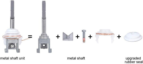 Electric Toothbrush Metal Shaft/Link Rod Parts/Vibrating Tip with Sensor Wire Compatible with Philips HX9900, HX6800, HX7500, HX751v, HX9690 Series L