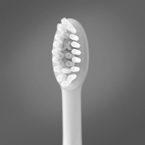 Pack 4, ORDO Replacement Sonic Toothbrush Heads with Pulse Technology for Teeth Cleaning, Plaque Removal, Silicone