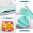 Dishwashing Rubber Gloves 3 Pairs - Aixingyun Non-Slip Household Kitchen Cleaning Gloves, Reusable PU