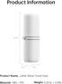 Laifen Wave Electric Toothbrush Travel Case (White), Lightweight, Hygienic, Easy-to-Clean, Compatible Only Wave Pro