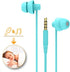 Sleep Earplugs - Noise Isolating Ear Plugs Sleep Earbuds Headphones with Unique Total Soft Silicone Perfect for Insomnia, Side Sleeper, Snoring, Air Travel, Meditation & Relaxation (acid blue)