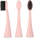 YUNCHI Replacement Toothbrush Heads for Burst Electric Toothbrush, Soft Charcoal Bristles, 10 Count, Rose Gold