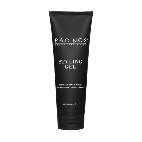 Pacinos Styling Gel - Medium Shine, All Day Hold, Conditions Hair, 8 fl. Oz, No Dry Flakes
