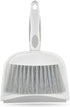 Mini Dustpan and Brush Set, Small Broom and Dustpan Set for Desk, Table, Home, Kitchen Necessities (Gray)