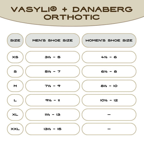 Vasyli+Dananberg 1st Ray Orthotic - X-Large, Full-Length Insole, Heat Moldable, Pain Relief