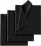 50 Sheets Black Tissue Paper for Gift Bags - 14 x 20 Inches Recyclable Black Wrapping Paper for Weddings, Birthday, DIY