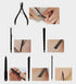 Nail Clippers Set, High Precision Stainless Steel Nail Cutter, Manicure Pedicure Kit with Stylish Case (Black)