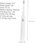 TOPPERFUN Electric Toothbrush USB Rechargeable Soft Bristles Five Speed Vibration with Built in Battery Gentle Oral
