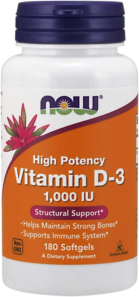 NOW VIT D-3 1000 IU Softgels