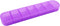 Wopanxye Weekly Pill Organizer, Once a Day, 7-Day Pill Box Container, Matte Purple,