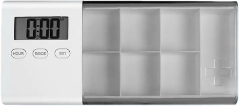 IgniteHaul 7 Day Intelligent Medication Reminder Box with Timer, Alarm Clock, Triple Reminder,