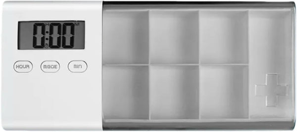 IgniteHaul 7 Day Intelligent Medication Reminder Box with Timer, Alarm Clock, Triple Reminder,