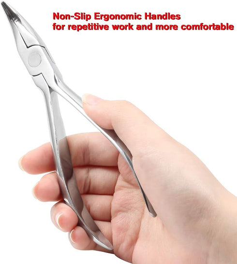 SPEEDWOX 6 Inches Eyeglasses Repairing Plier - Bent Nose Optical Hand Tool for Glasses Repair and Adjusting