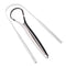 Stainless Steel Tongue Scraper, Semicircle Cleaner for Adults, Reduces Bad Breath, Oral Care Tool