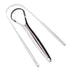 Stainless Steel Tongue Scraper, Semicircle Cleaner for Adults, Reduces Bad Breath, Oral Care Tool