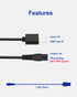 USB Charging Cable for Wyklaus Head Shaver 7D, 5V Charger with 2 Cleaning Brushes, 3.3ft Power Cord