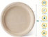 yvsay 110 9 Inch Pcs Bamboo Plates, Natural Tan Compostable Paper Plates for Wedding, Party & Catering, Elegant