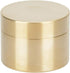 Keenso Brass Case, Sealed Brass Container Box, Copper Fob Holder Round Box, Dustproof Moisture-Proof Dry (S)