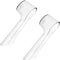 2 Pack Toothbrush Head Covers, Compatible with Oral B Electric Toothbrush Round Heads (White)