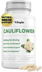 Organic Cauliflower Superfood Veggies Powder Supplement | Natural Sulforaphane, Vitamins & Minerals | 120 Vegetable