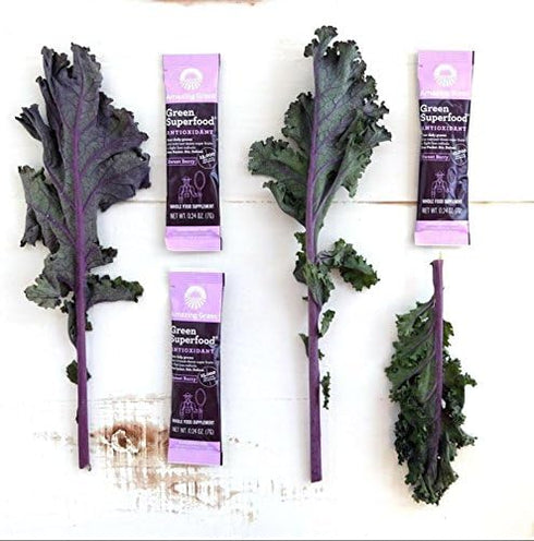 Amazing Grass Greens Superfood Antioxidant Powder: Organic Spirulina, Beet Root, Elderberry & Probiotics, Sweet Berry,