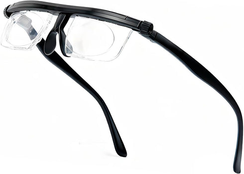 Ouolipraa 0D 400D Flex Focal Adjustable Glasses Dial Vision Reading Glasses Zoom Eyeglasses for Men Women One Power