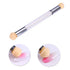 WOKOTO 3Pcs Nail Gradient Brushes Kit with Double Head Sponge Pens for Gel Nails - 3 Ombre Brushes