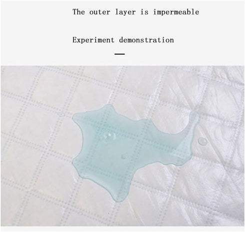 QIUFANGM 120 70cm Adult Incontinence Skirt, Washable Incontinence Bed Pads Reusable Wearable Incontinence Bed Pads
