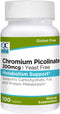 Quality Choice Chromium Picolinate Metabolism Support 200 mcg Tablets 100 Count