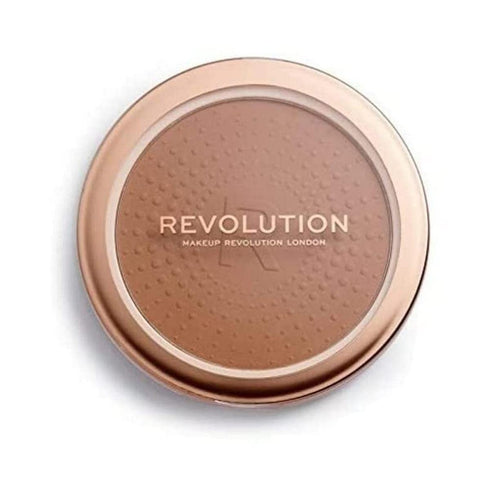 Makeup Revolution Mega Bronzer Powder, Matte Finish, Warm, Vegan & Cruelty Free, For Light To Deep Skin Tones, 0.52