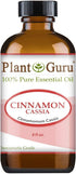 Plant Guru Cinnamon Cassia Essential Oil - 4 oz 100% Pure Undiluted Therapeutic Grade