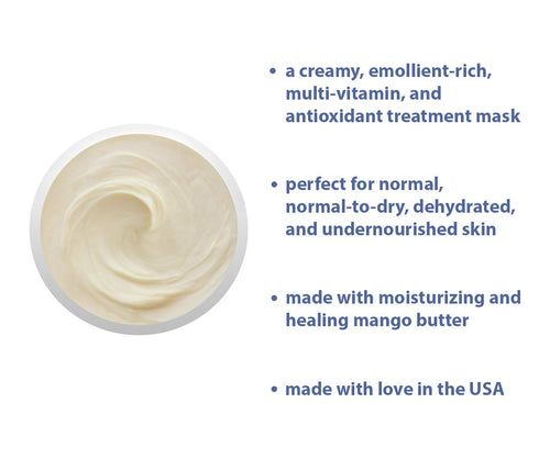 Raya Skin Recovery Masque (600) | Calming Multi-Vitamin Facial Treatment Mask for Dry Skin, Nourishes and Brightens