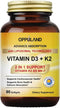 Vitamin D3 + K2 with LIPOSOMAL Technology, 5000iu of Vitamin D3 & 100mcg of Vitamin K2, 90 Softgels