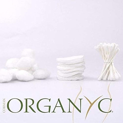 Organyc 100% Organic Cotton Rounds, Biodegradable Chemical Free for Sensitive Skin (70 Count) Daily Cosmetics